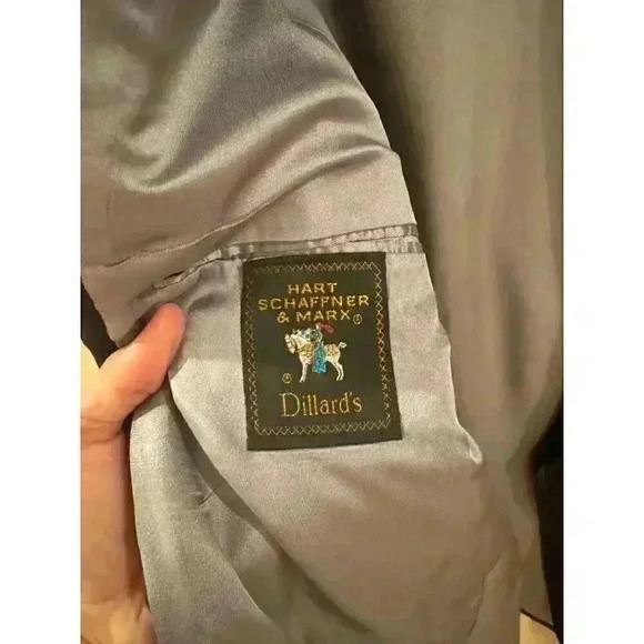 Hart Schaffner & Marx Men's Navy Blazer 44R Jack Nicklaus Gold Buttons Preppy - Picture 3 of 6